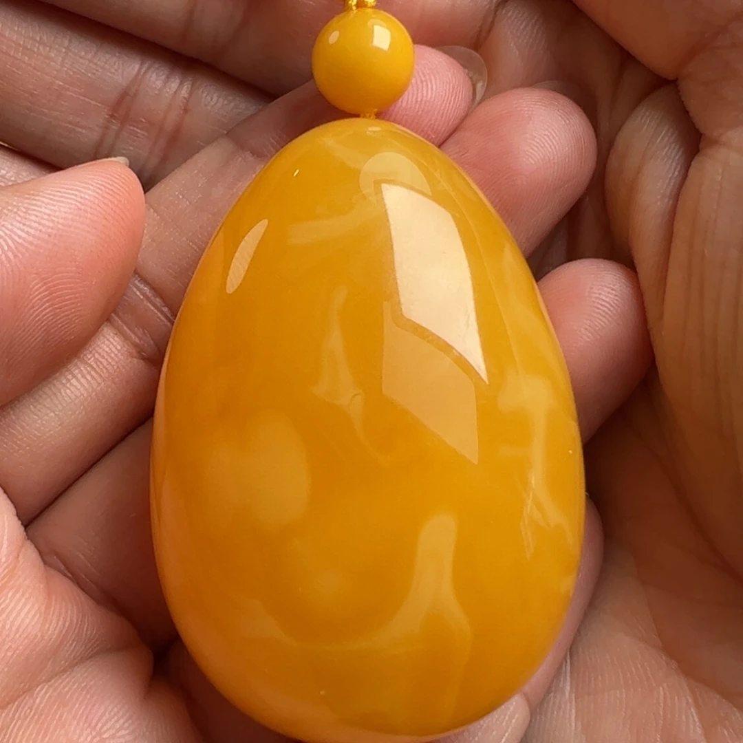 未镶嵌毛衣链蜜蜡无优化无烤色无补胶无覆膜无辐照无煮蜜