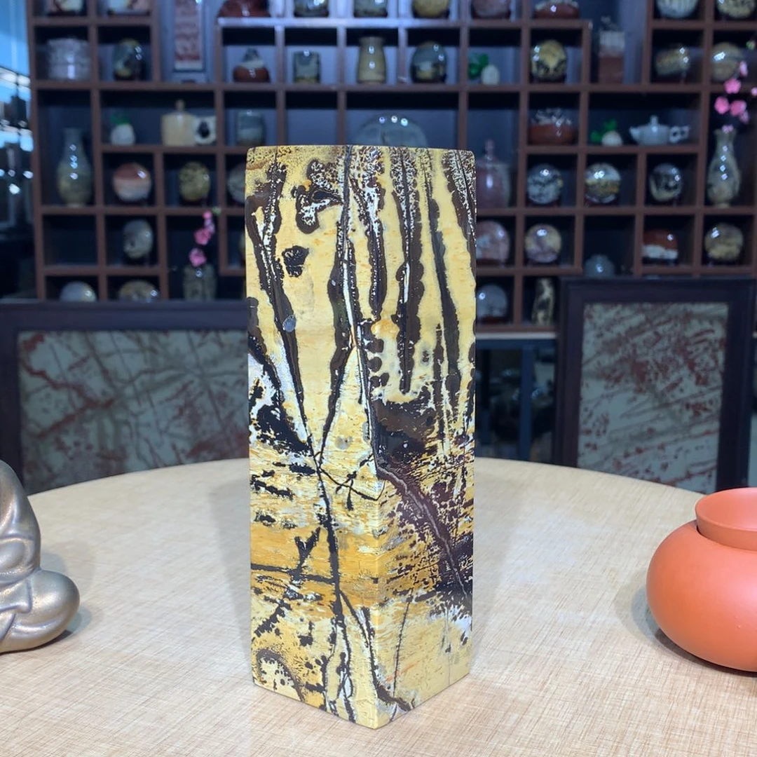 紫砂广西国画石摆件，收藏观赏