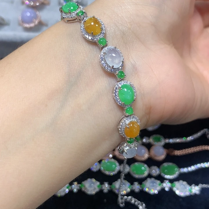 颈饰未镶嵌翡翠翡翠手链