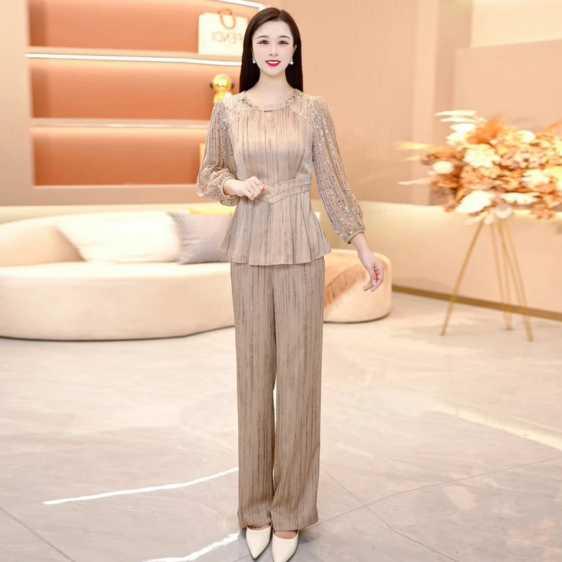 显瘦春季新款套装两件套时尚优雅减龄洋气套装气质长袖入春套装