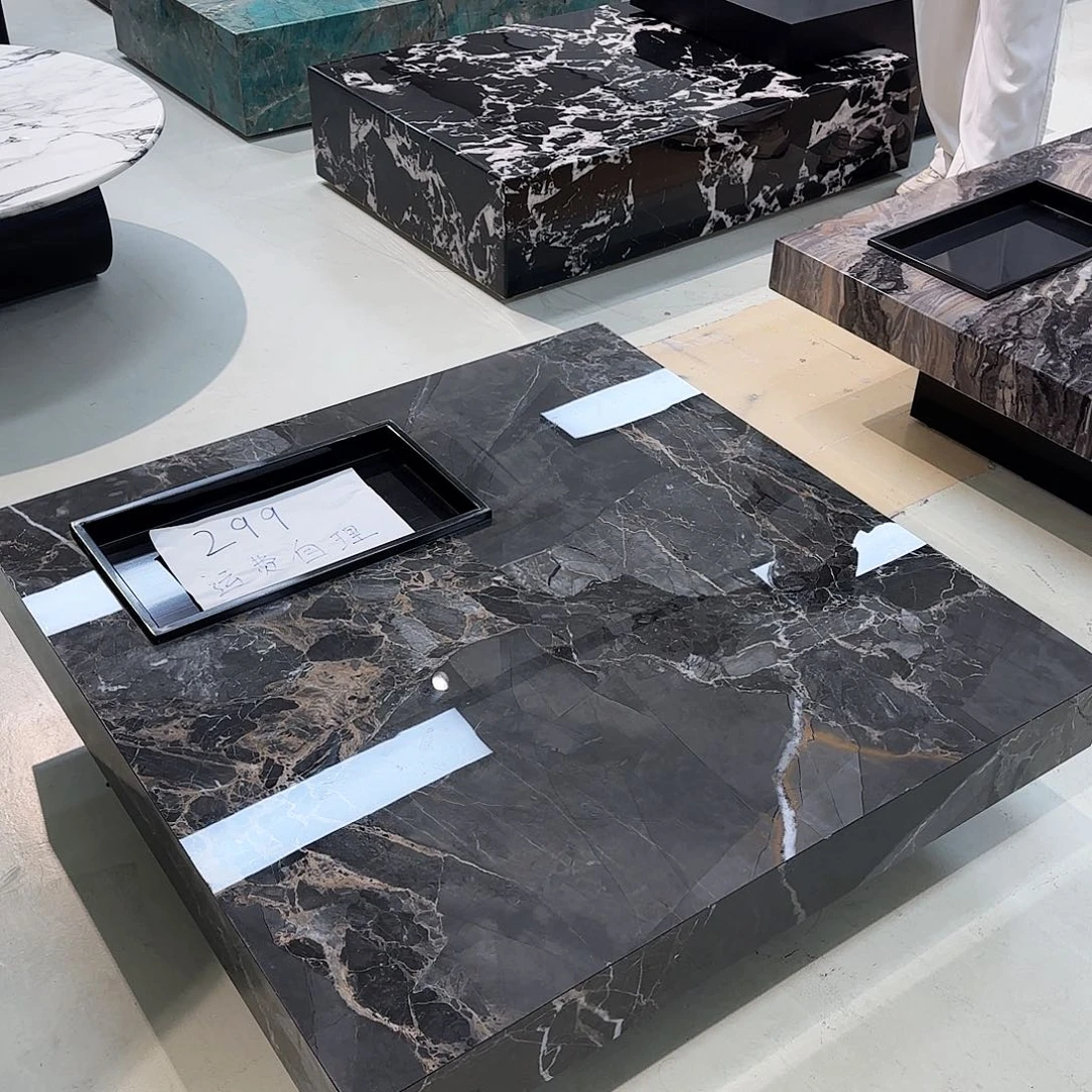 人造板岩板盒子茶几100×100尺寸 运费自理