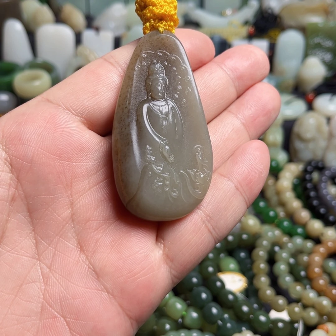 和田玉（糖玉）未镶嵌吊坠(不含链)