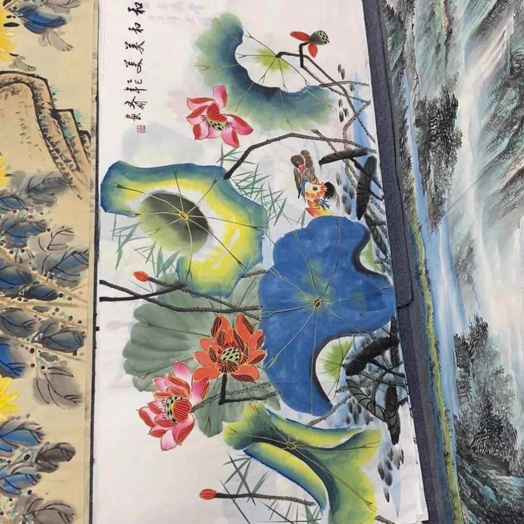 国画尺寸140✖️70四尺精品手绘画