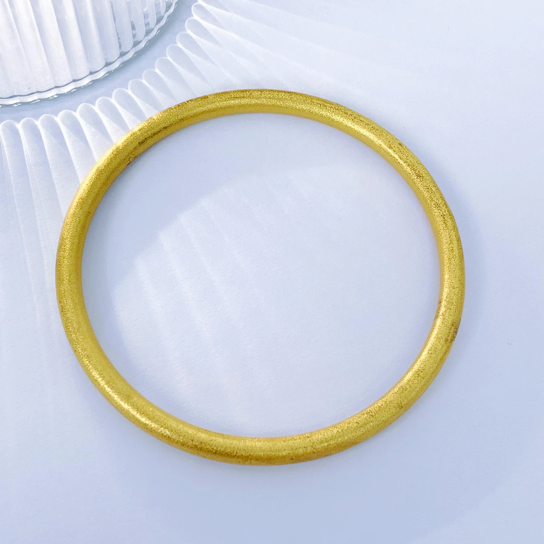 复古古法素圈男女同款镯包挂件