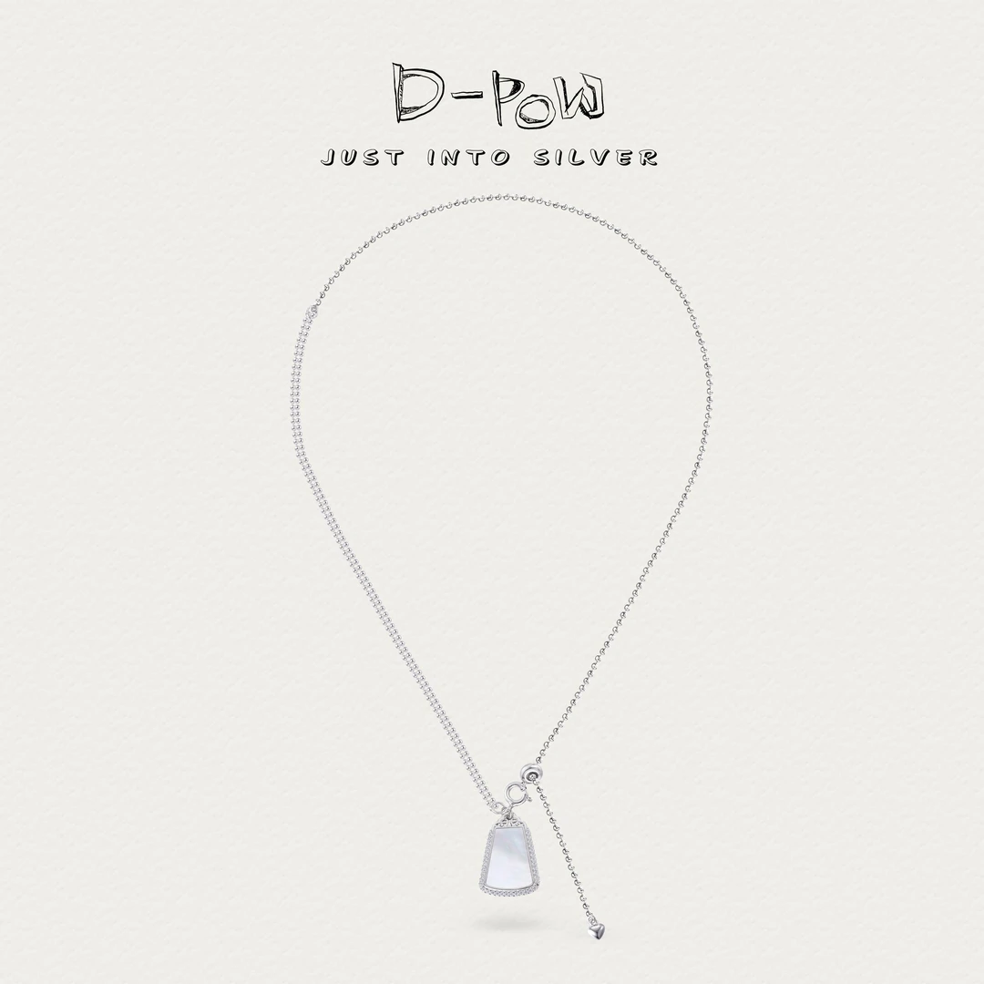 灯小炮 坠链均925银合成锆石 【胧月之息】高定项链（54cm）（8489）