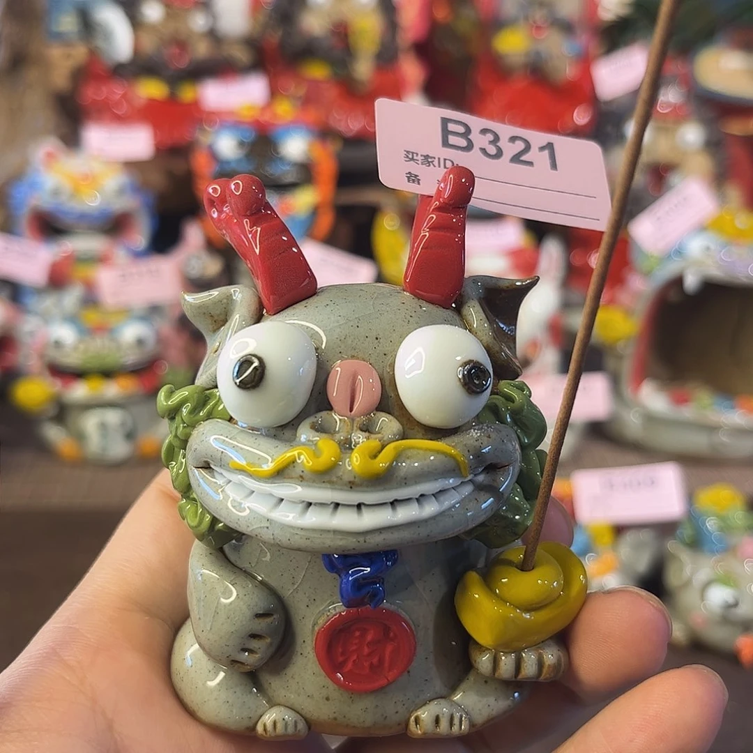 泥塑纯手工茶宠摆件