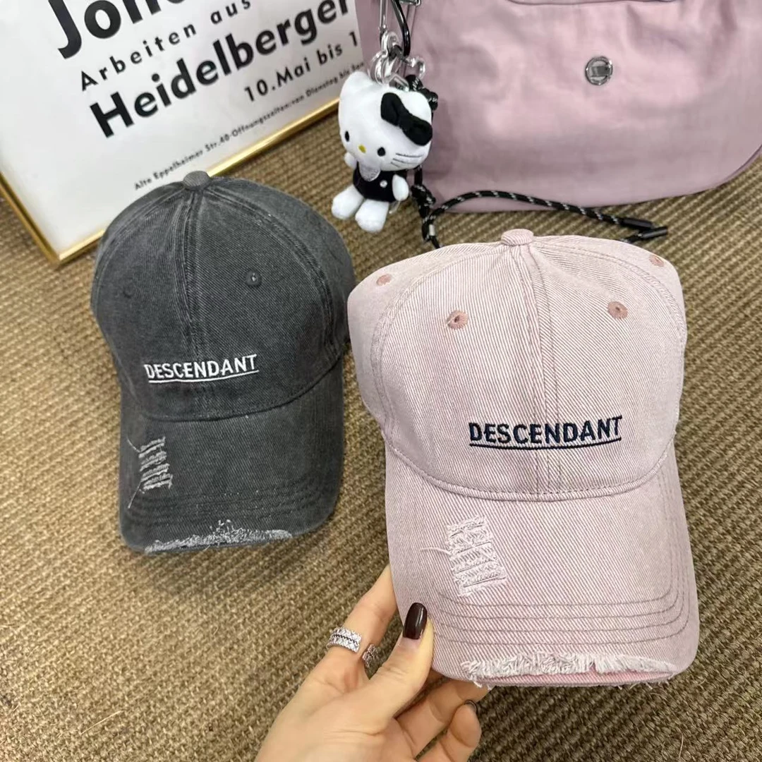 SHIJIU  磨边做旧DES刺绣棒球帽 组合