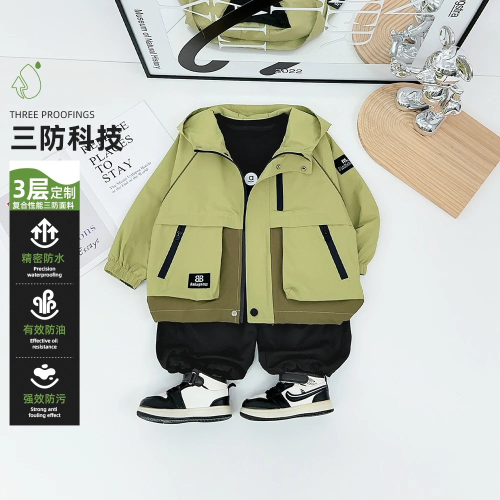 男童外套春秋款2025秋新款秋装儿童夹克潮 WG28527 悠悠童话童装
