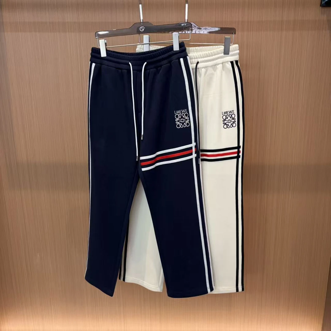 25//ss冬季上新富人穿搭拼色休闲长裤明星同款 86160   焕