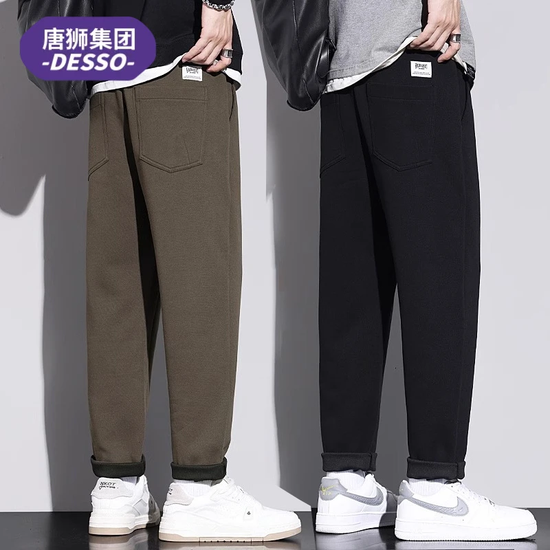 唐狮集团DESSO春秋季休闲裤男士运动卫裤潮流宽松锥形直筒长裤子