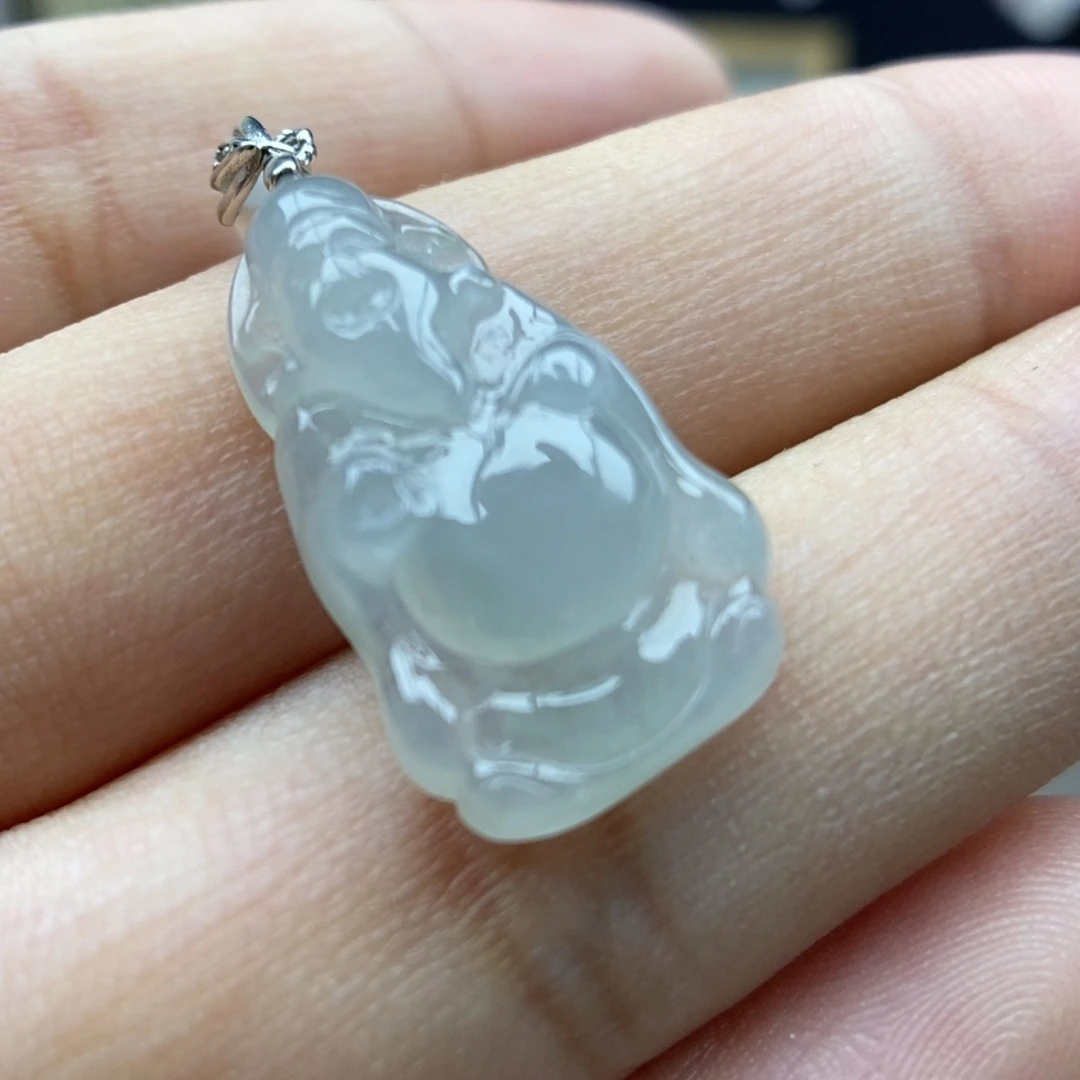 翡翠银S925镶嵌颈饰吊坠11