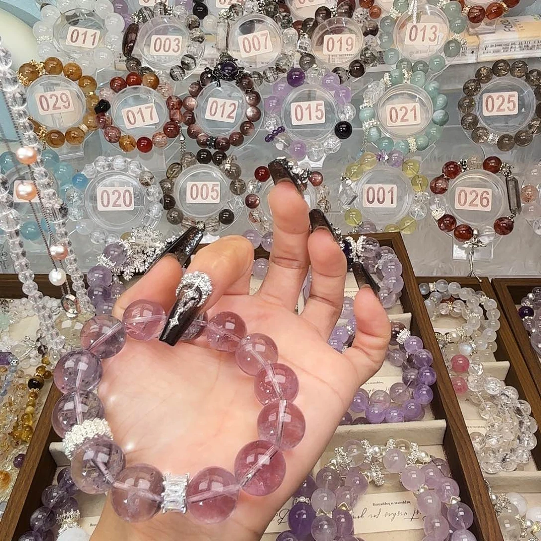 ****水晶银S925镶嵌手链