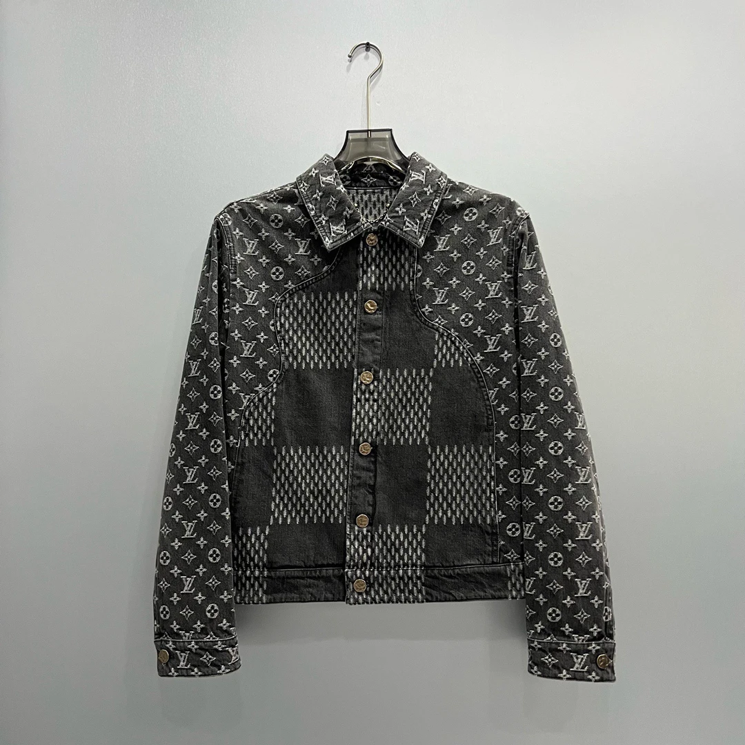 未使用 LouisVuitton/路易威登 黑色nigo联名牛仔外套/44码（北京）