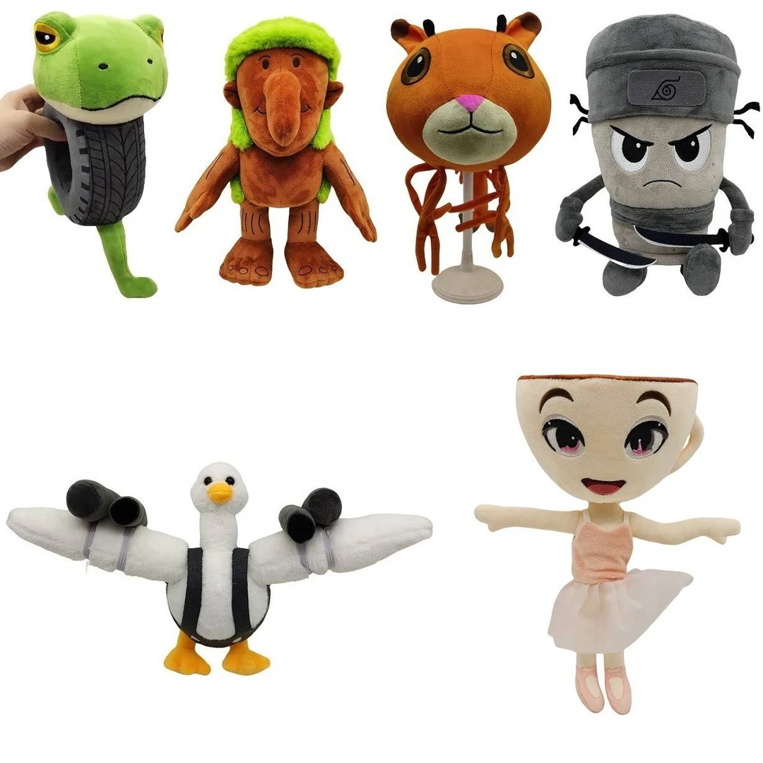 美国AI山海经毛绒玩偶高还原飞机鹅卡布奇洛刺客咖啡小姐公仔现货