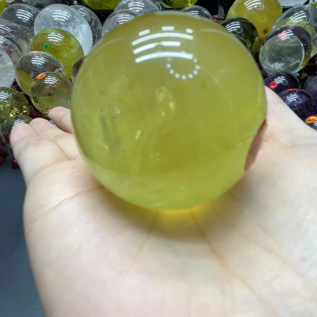 水晶珠宝半成品未镶嵌hh黄水晶c2347