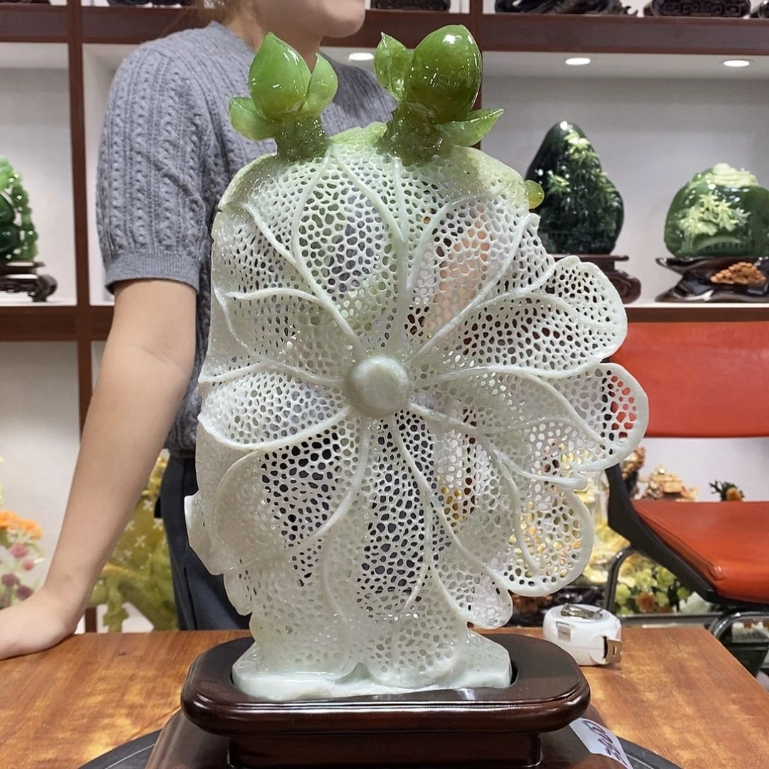 用***3玉山水摆件 玄关摆件