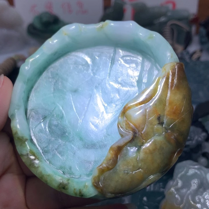 翡翠颈饰未镶嵌保真天然A货翡翠