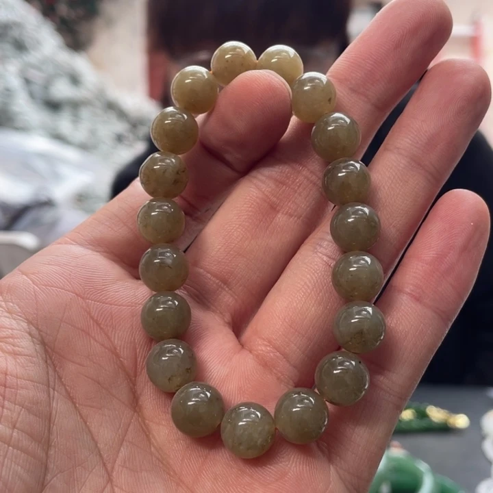 和田玉手链未镶嵌糖