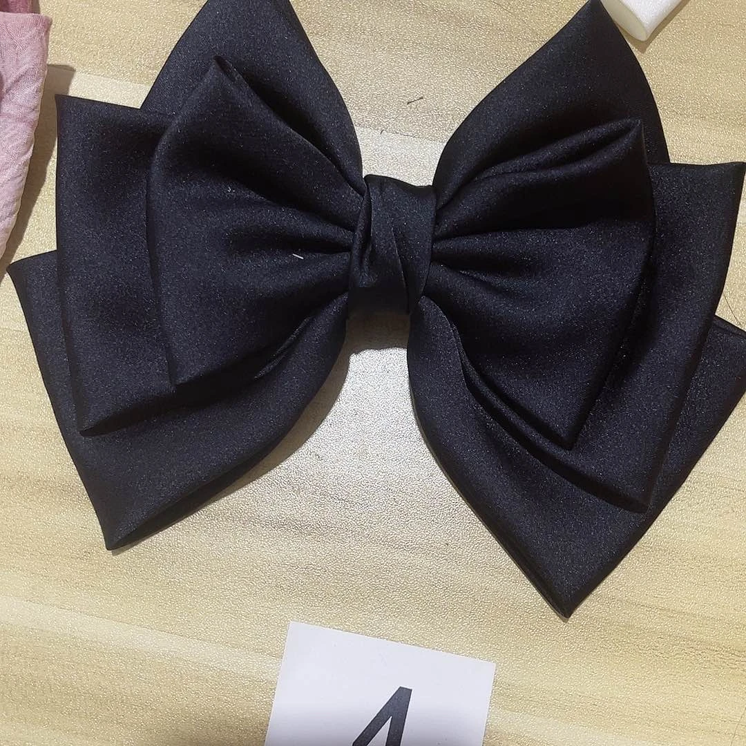 皮质铁合金蝴蝶结发夹