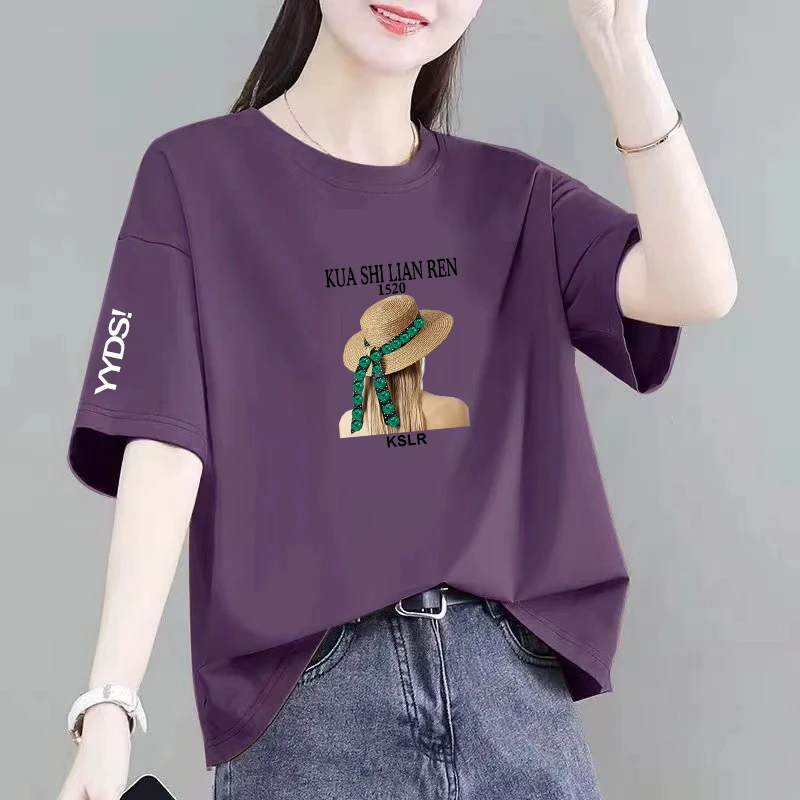 平价女装~清仓捡漏~大码宽松显瘦休闲百搭100%纯棉短袖T恤女夏