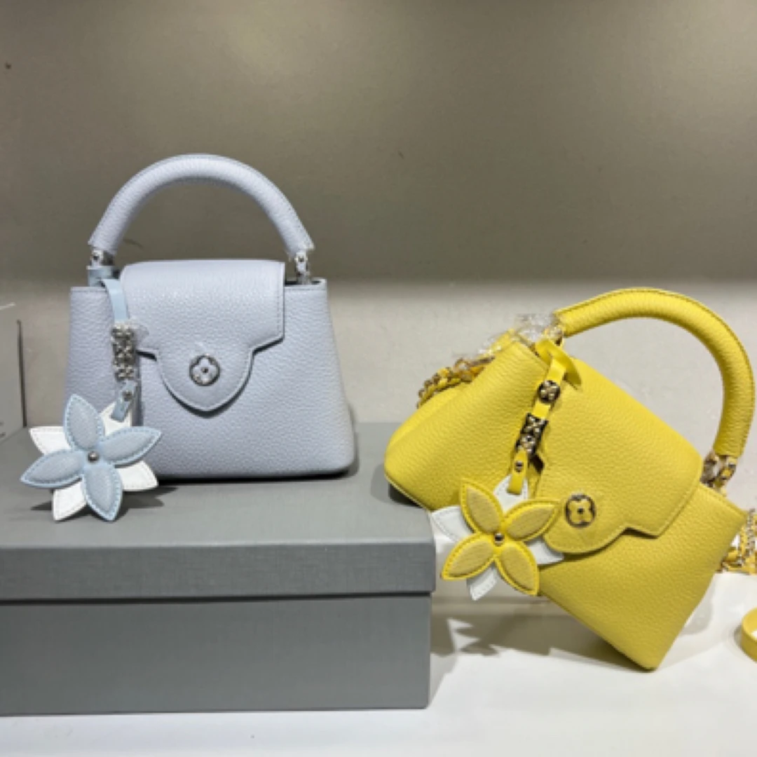 植鞣休闲简约风纯色时尚单肩单根网红单肩包