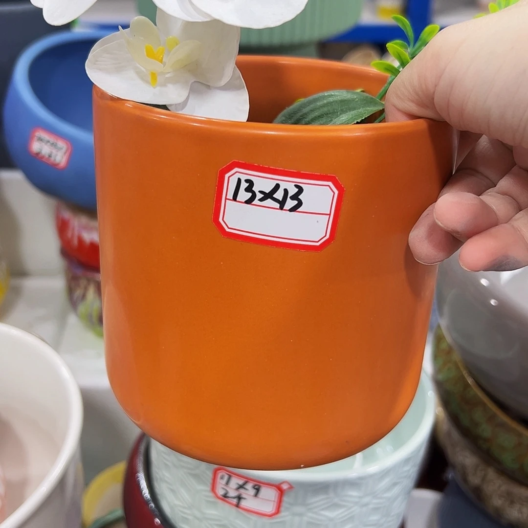 外贸尾单陶瓷花盆凑单10米包邮