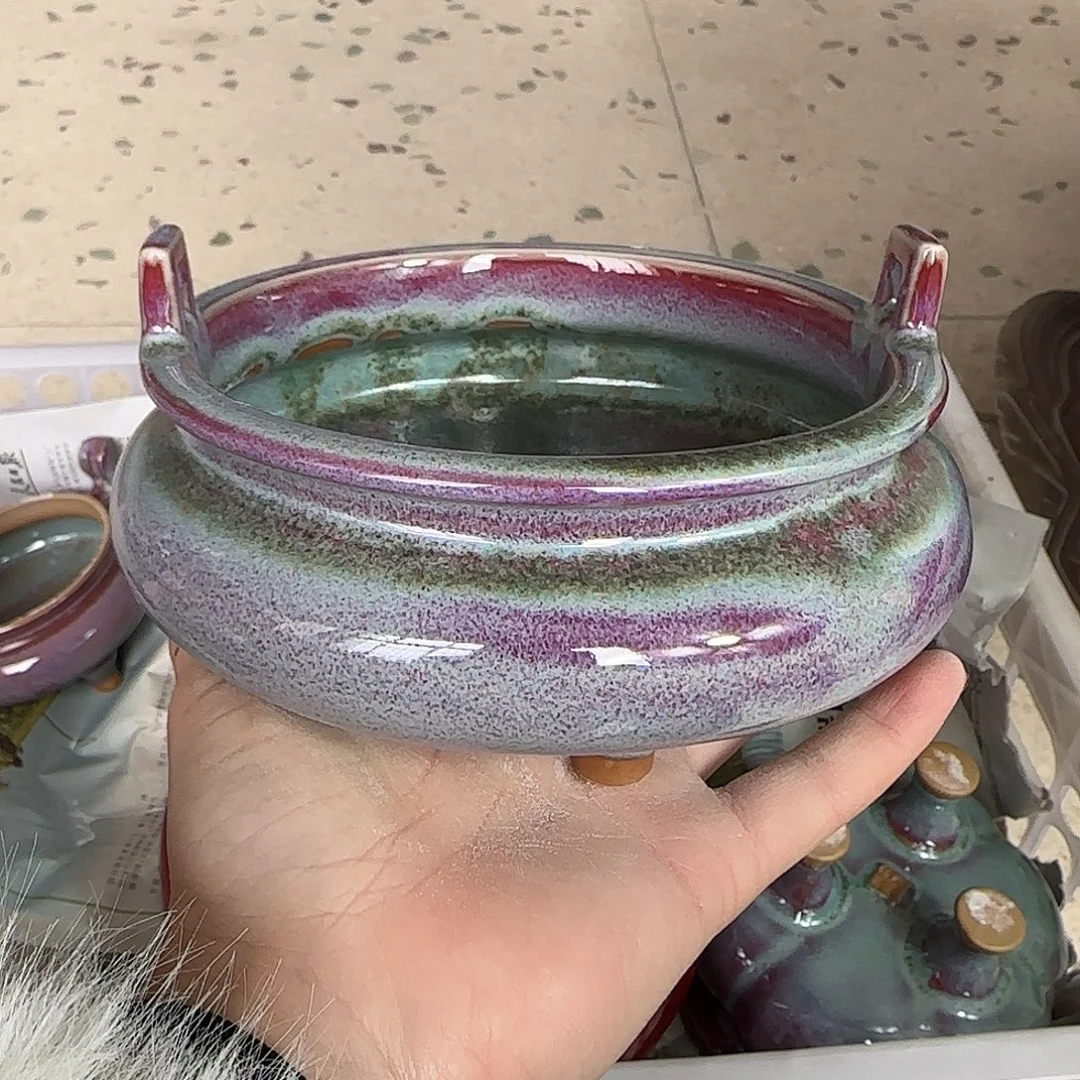 摆件陶郑家钧窑摆件