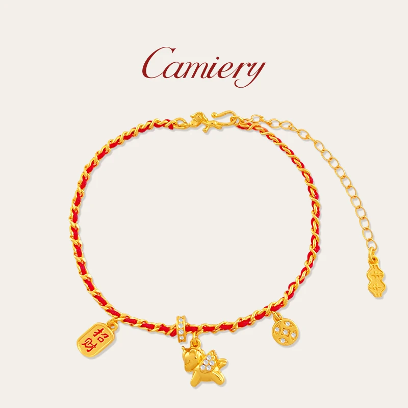 CAMIERY/卡美瑞 新中式轻奢编织红绳好运飞马手链Ning