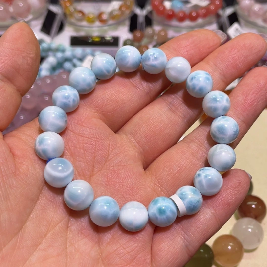 针钠钙石（海纹石）手链未镶嵌?****?