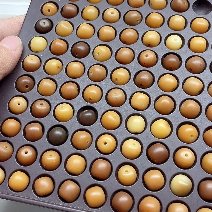 白玉菩提吊坠瑕疵11-10风化桶珠195颗