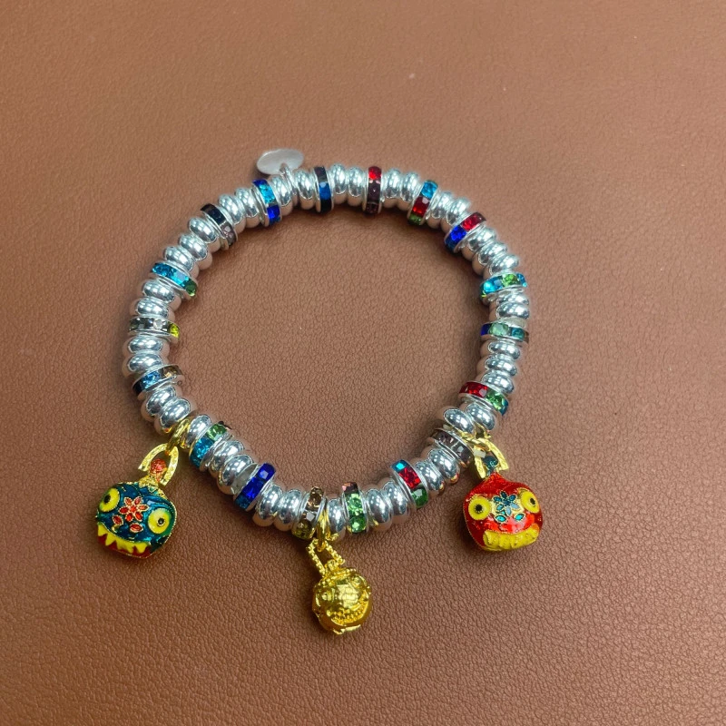 YZ055吞金兽盘缠手链 银色精品手链 无礼盒