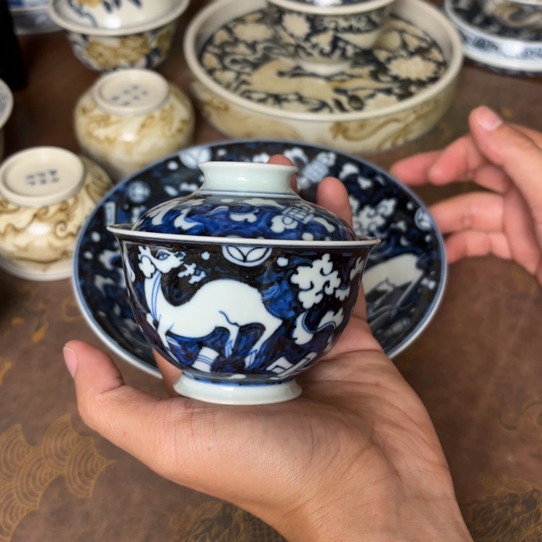 摆件景德镇手绘茶器