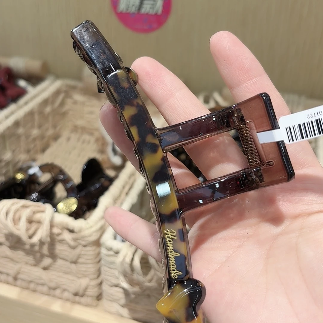非金属布艺豹纹爱心大抓