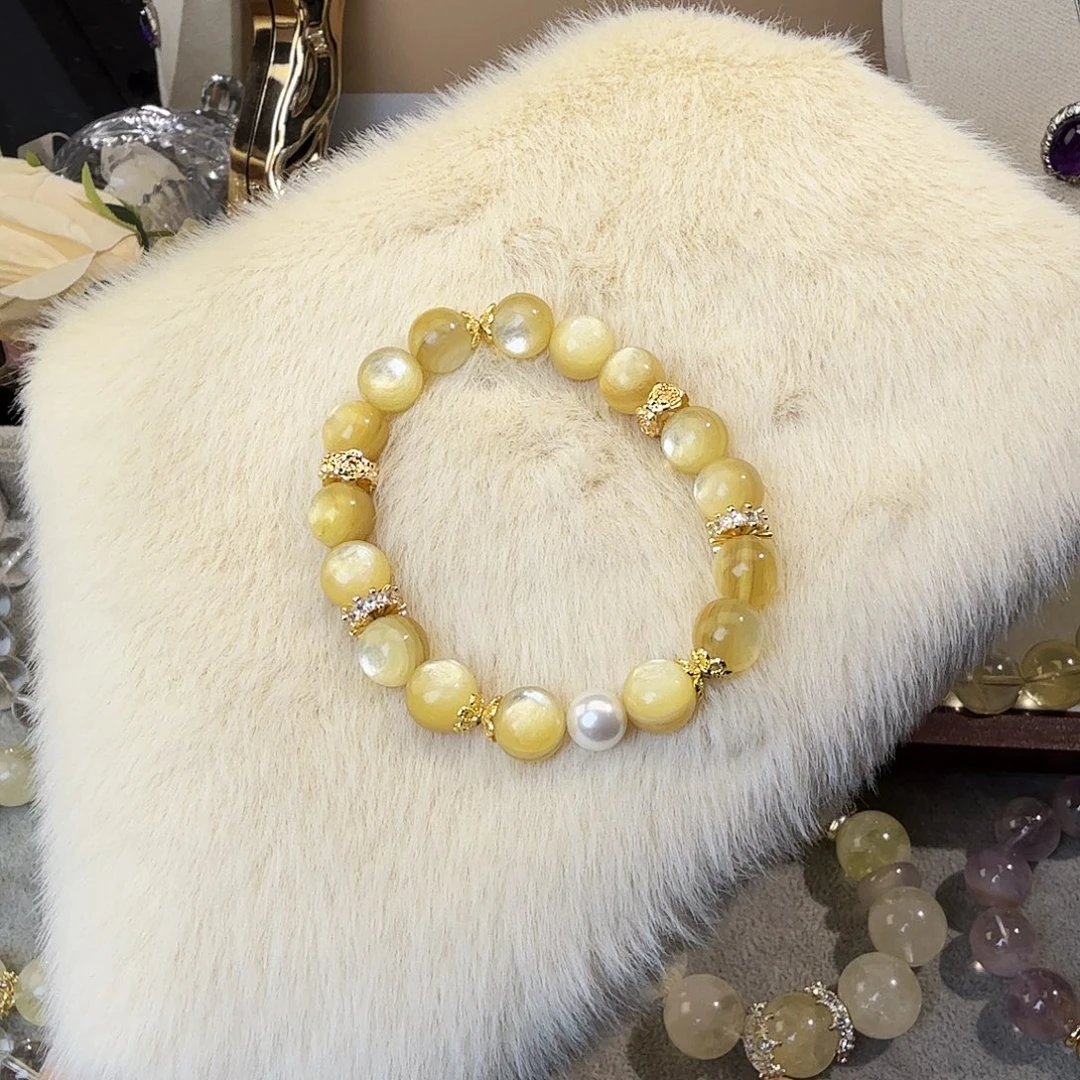 水晶手链未镶嵌金锂云母