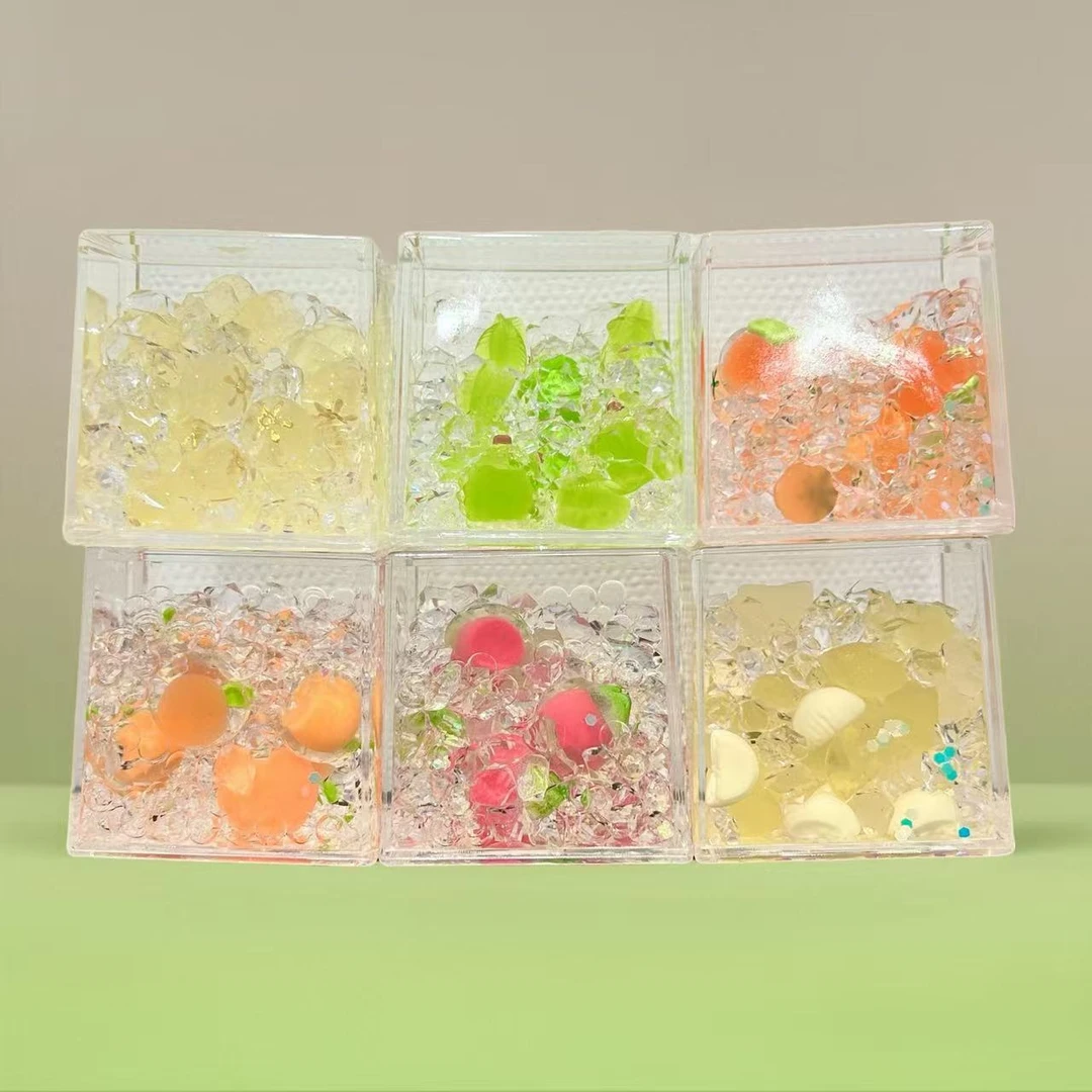 【喵喵拆袋】水果方砖系列摆件开火车玩法