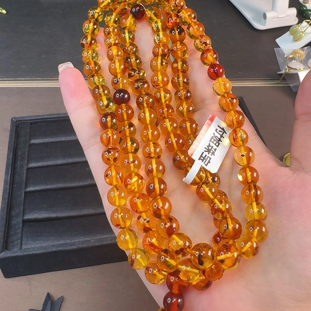 琥珀颈饰未镶嵌卡8 108