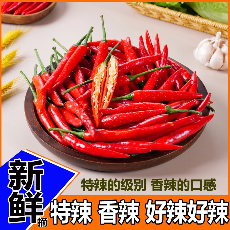 新鲜现摘农家种植特辣小米椒火锅餐饮批发红辣椒朝天椒泡椒剁辣椒