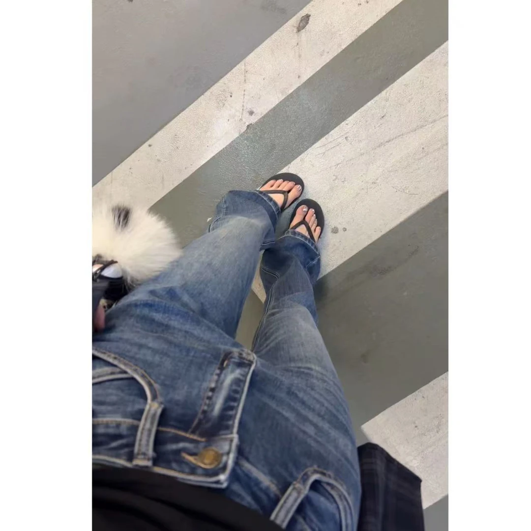 徐秋阳   大女主牛仔裤   春季新款百搭时尚休闲显瘦牛仔裤N106