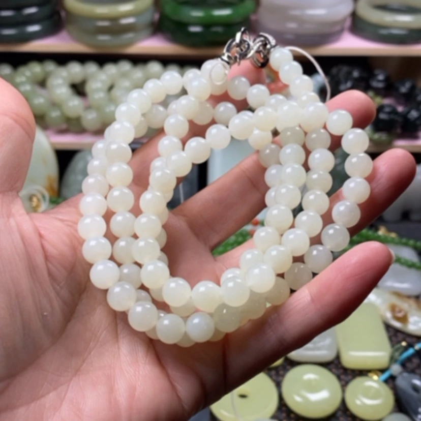 【闪购商品】未镶嵌手链和田玉（糖玉）