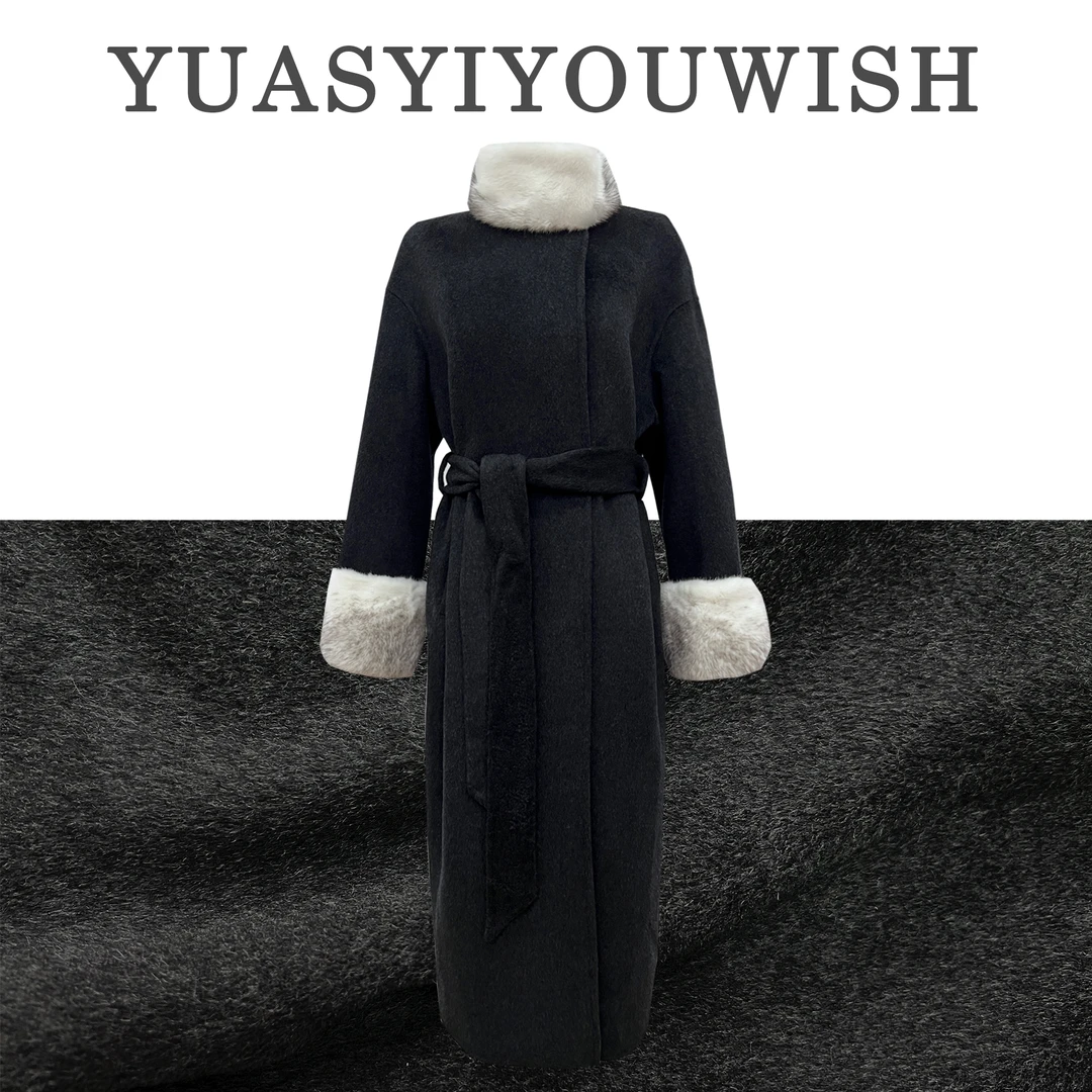 YUASYIYOUWISH奈奈| “一件出门6.0”设计师版型十字貂羊绒大衣