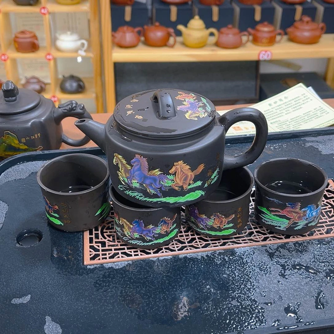 茶壶紫砂紫砂壶一壶4杯