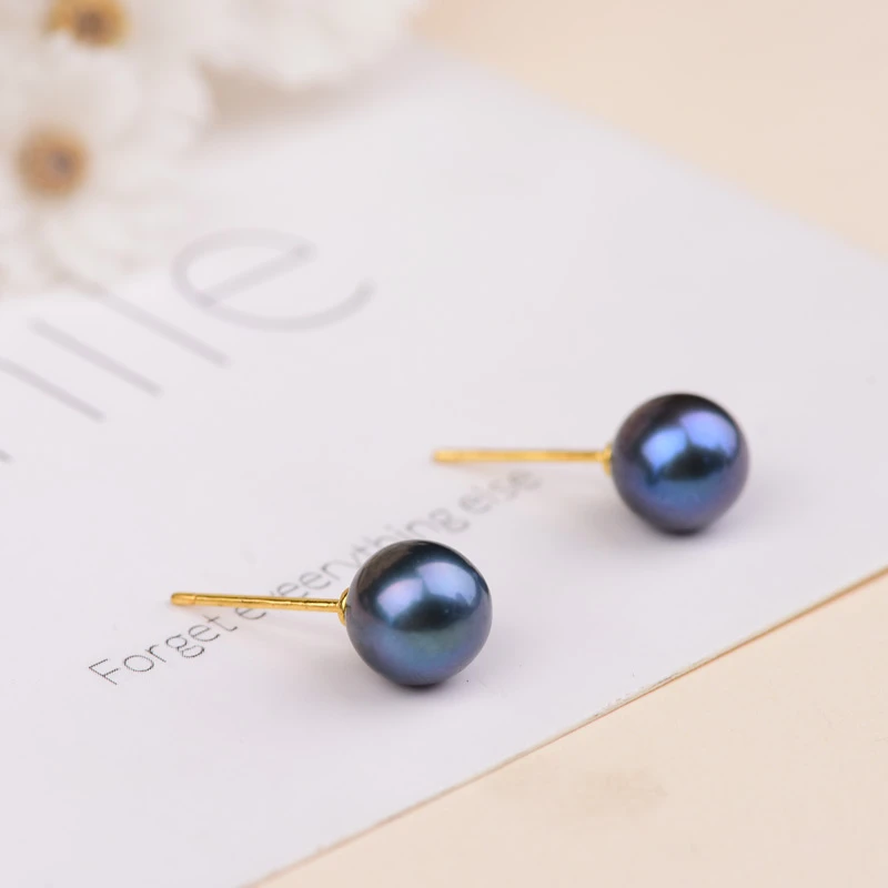 18k大溪地耳饰简约款FL-315