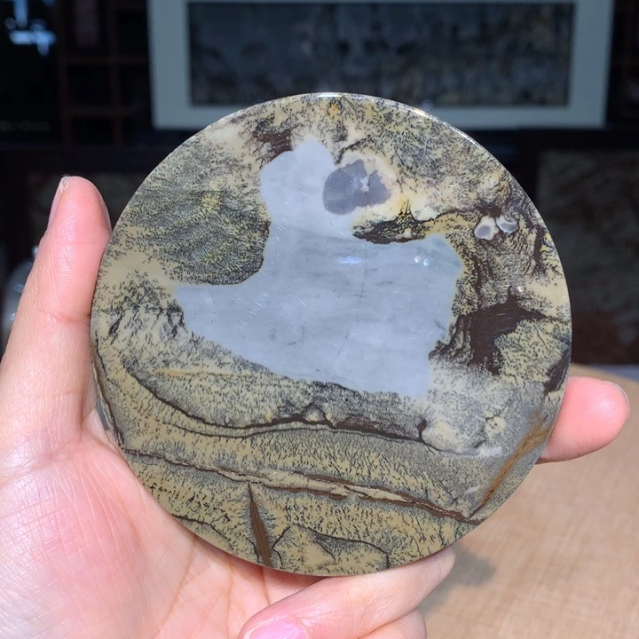 广西国画石摆件，观赏收藏