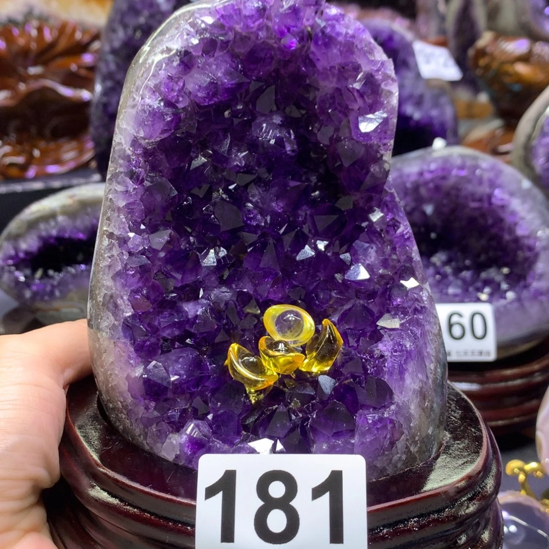 紫晶摆件未镶嵌水晶