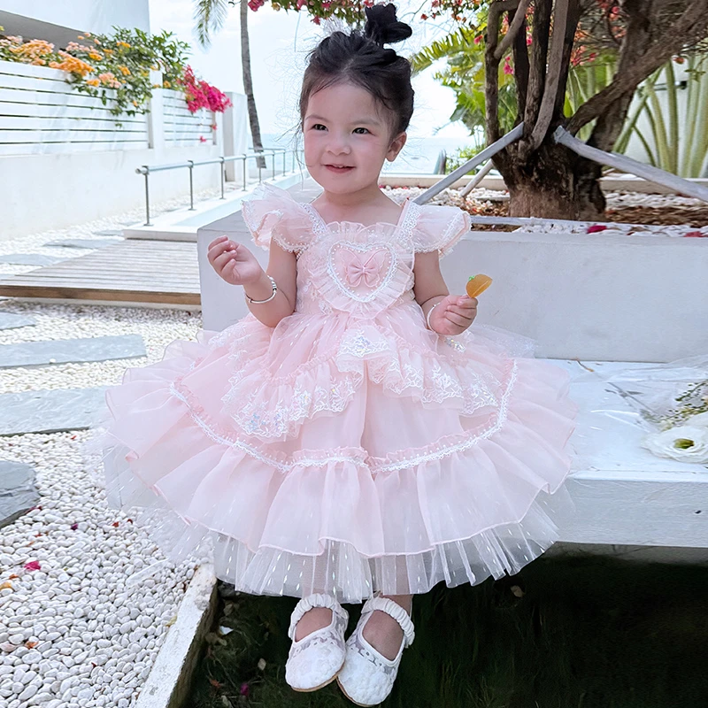 超能娃娃2026夏季新款女童公主裙儿童时髦洋气好看薄款洛丽塔0125