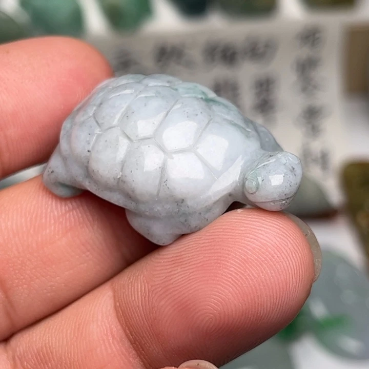 翡翠未镶嵌颈饰乌龟