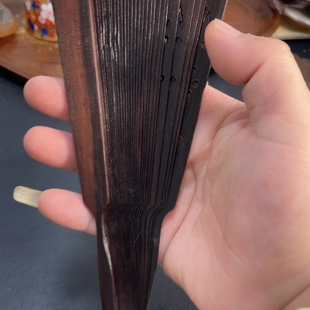 老檀香木香扇子一把