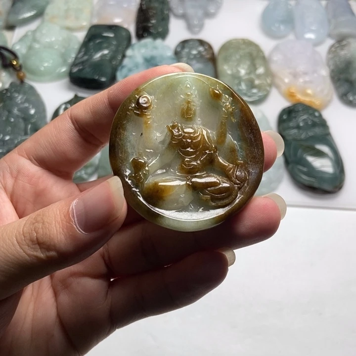 翡翠未镶嵌颈饰千手29