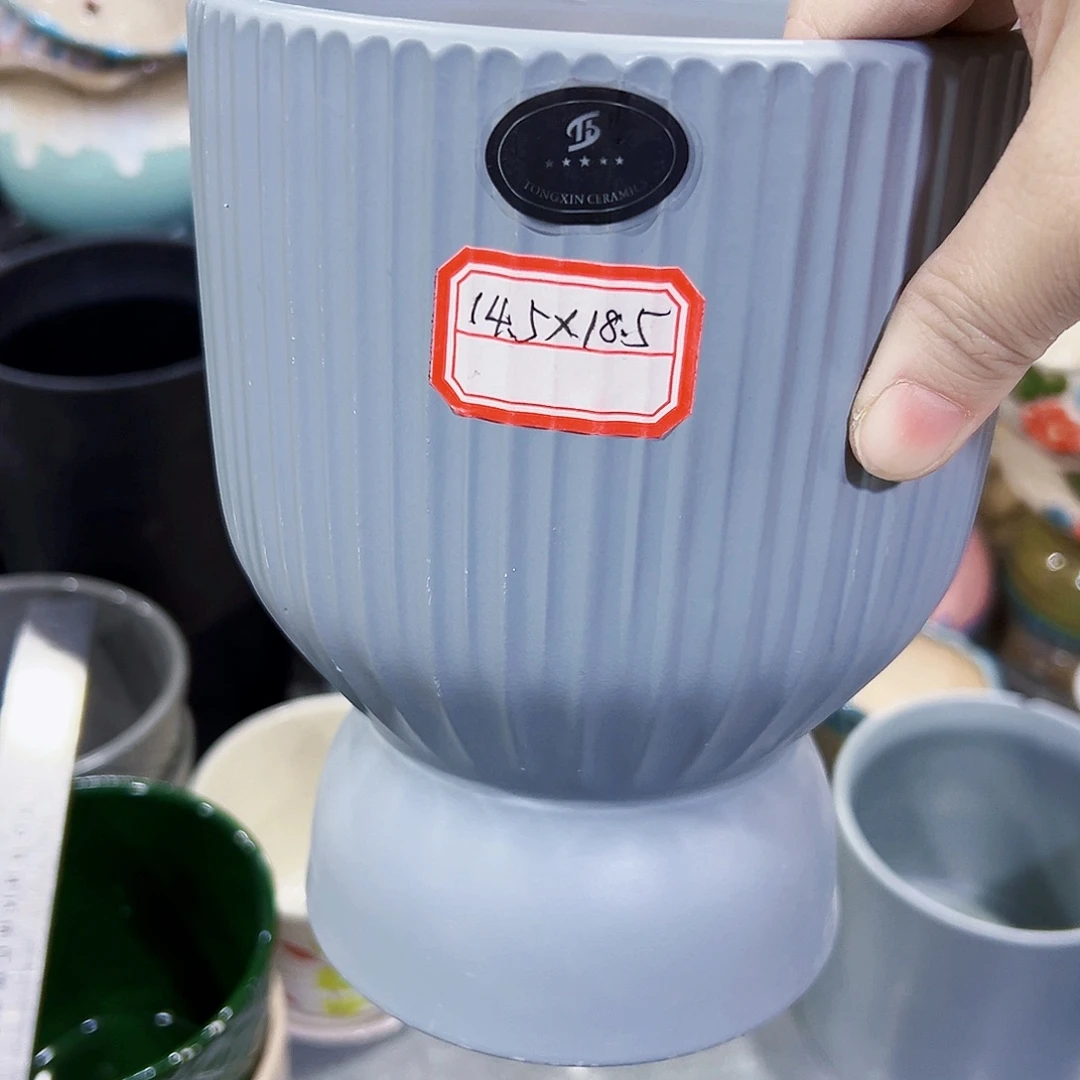 外贸尾单陶瓷花盆凑单10米包邮