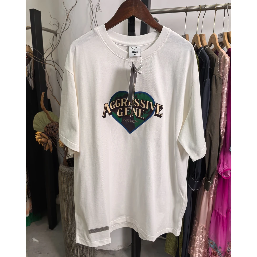 潮牌个性纯棉T恤男女同款